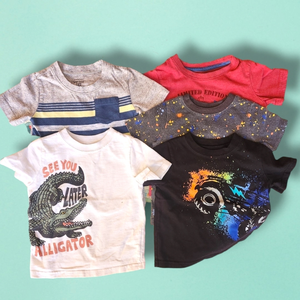 18 months Small Summer Bundle Short Sleeve Tee's Baby Boy